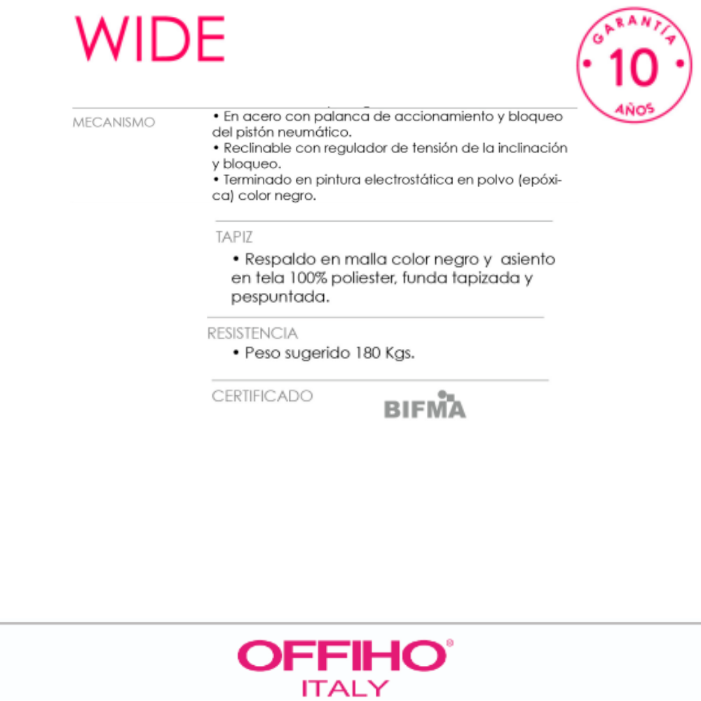 Silla Operativa Wide