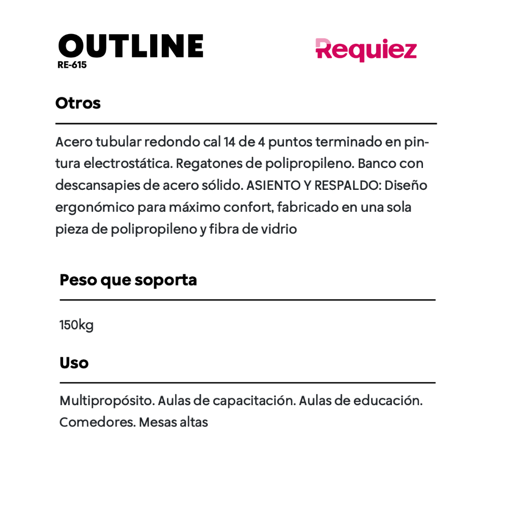 Silla de Visita Outline RE-615