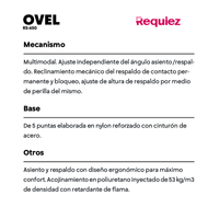Silla Operativa de Lujo Ovel RS-650