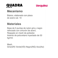 Silla Operativa Quadra RS-680