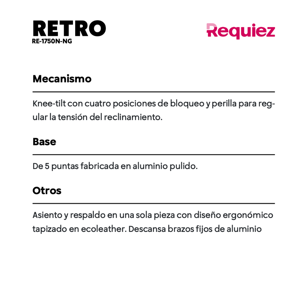 Silla Retro RE-1750N