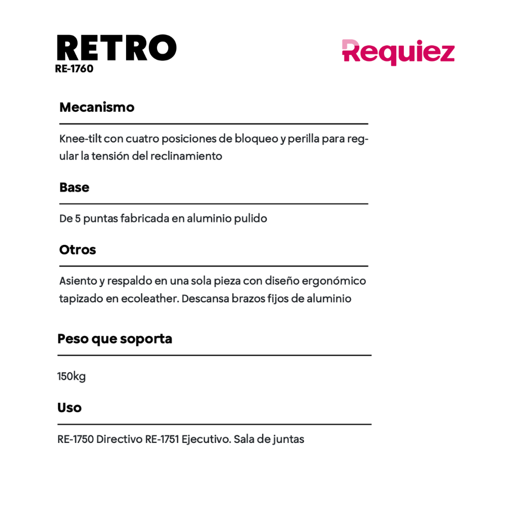 Silla Retro Mesh RE-1760
