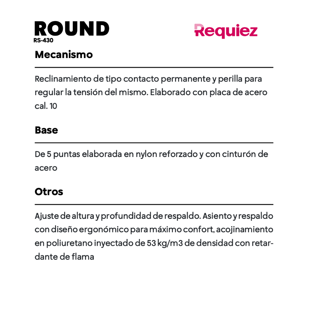 Silla Operativa Round RS-430