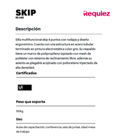 Silla Skip 4 Puntos con Rodajas RE-685