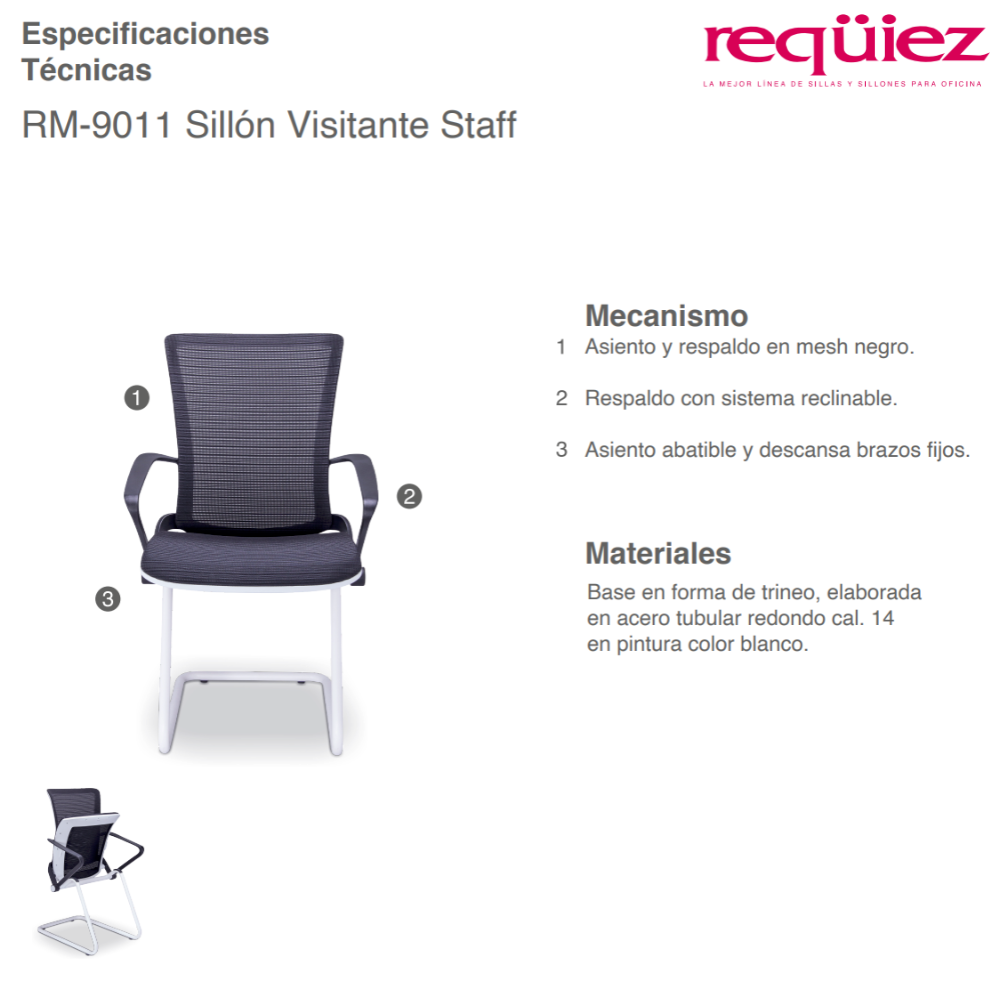 Sillón Visitante Staff RM-9011