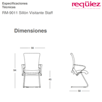 Sillón Visitante Staff RM-9011