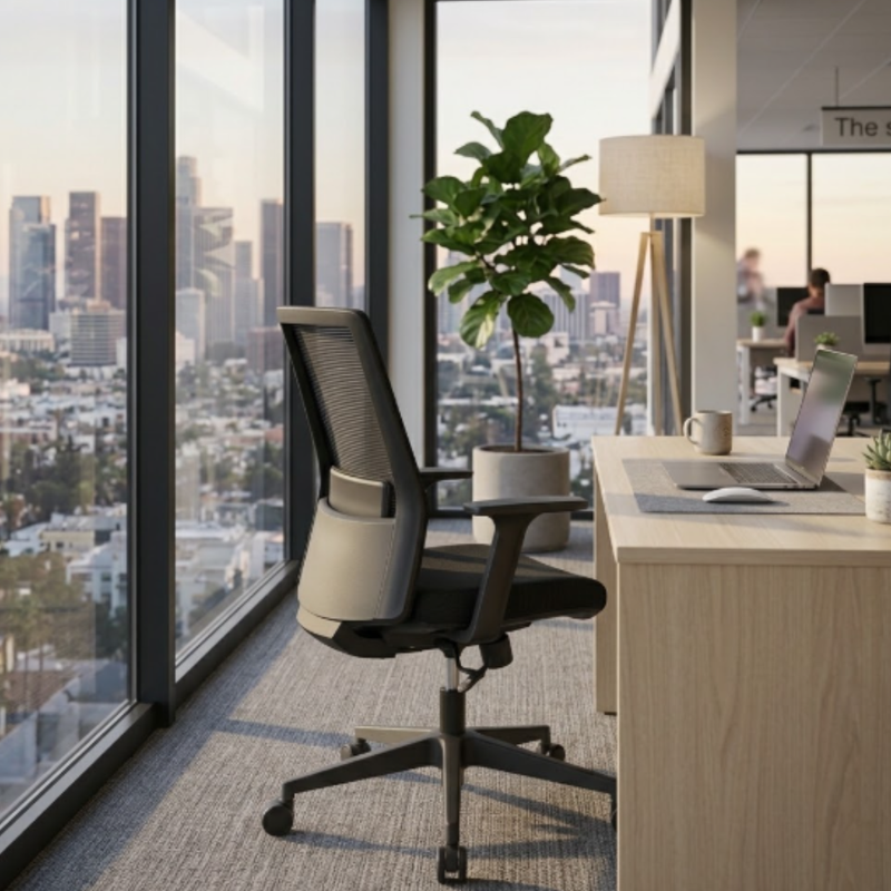 Silla Ejecutiva Artic Black Respaldo Bajo