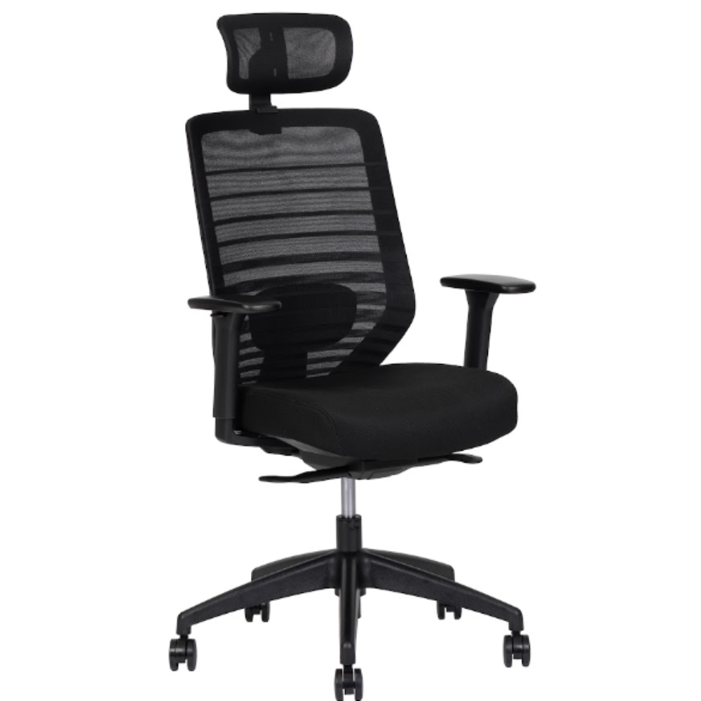 Silla Ejecutiva Delta Black Respaldo Alto