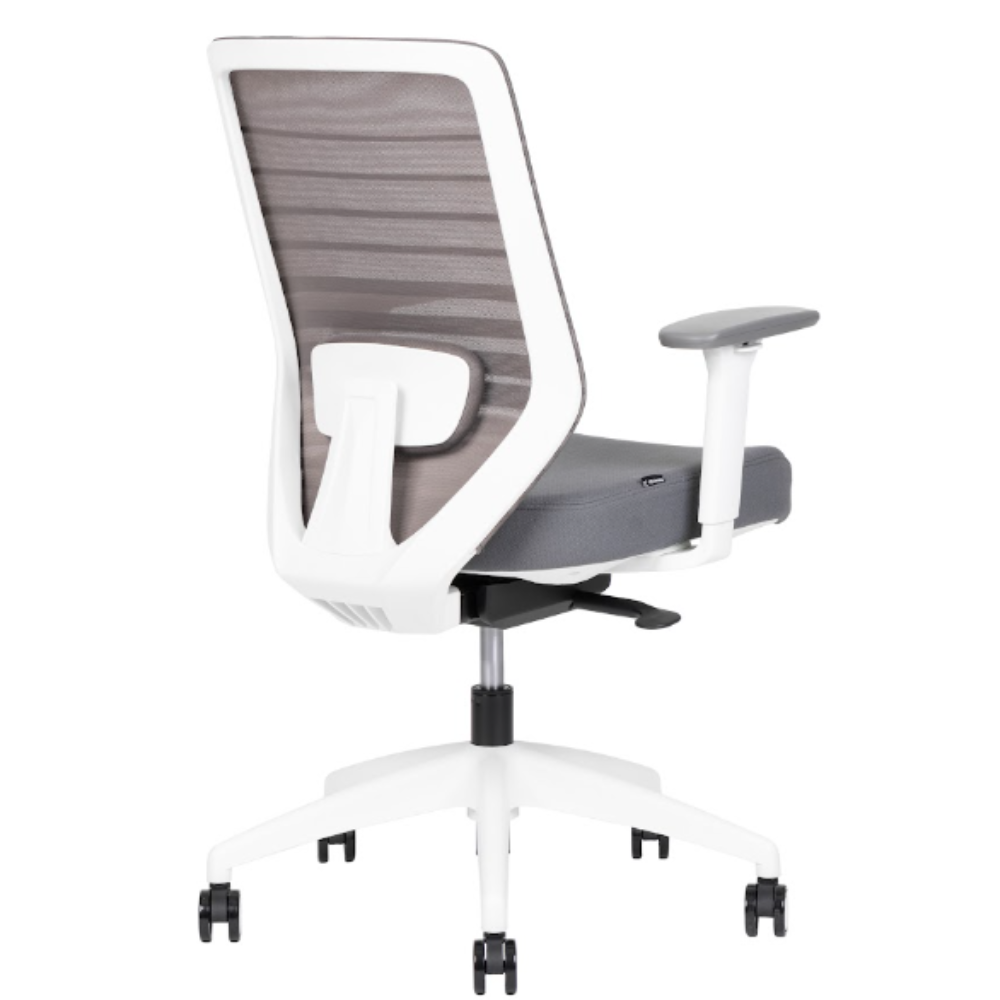 Silla Ejecutiva Delta White Respaldo Bajo