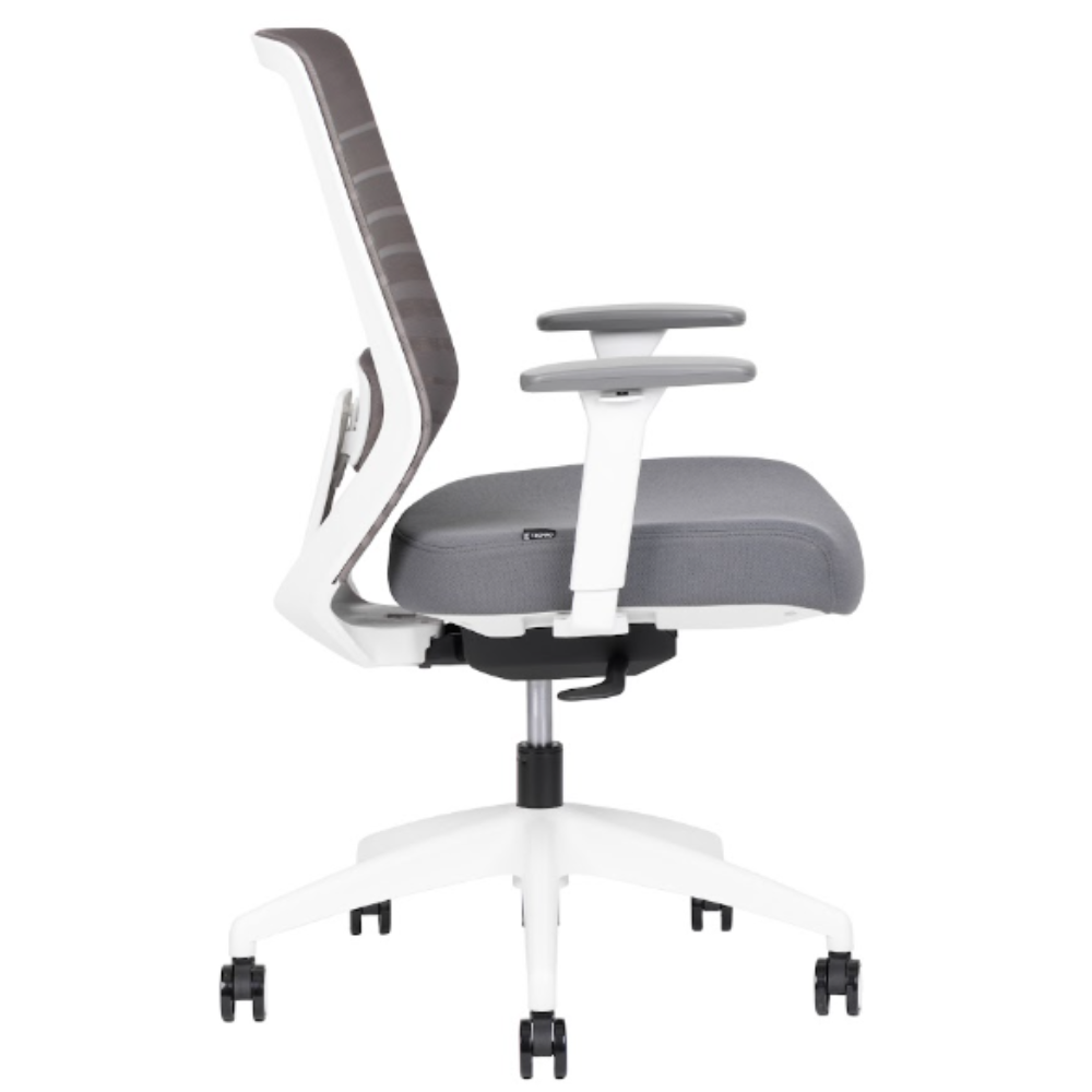 Silla Ejecutiva Delta White Respaldo Bajo