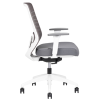 Silla Ejecutiva Delta White Respaldo Bajo