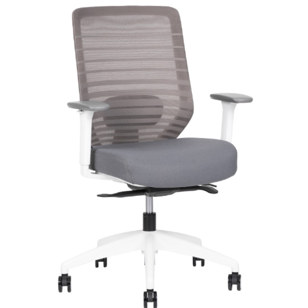Silla Ejecutiva Delta White Respaldo Bajo