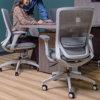 Silla Ejecutiva Soul White Respaldo Bajo