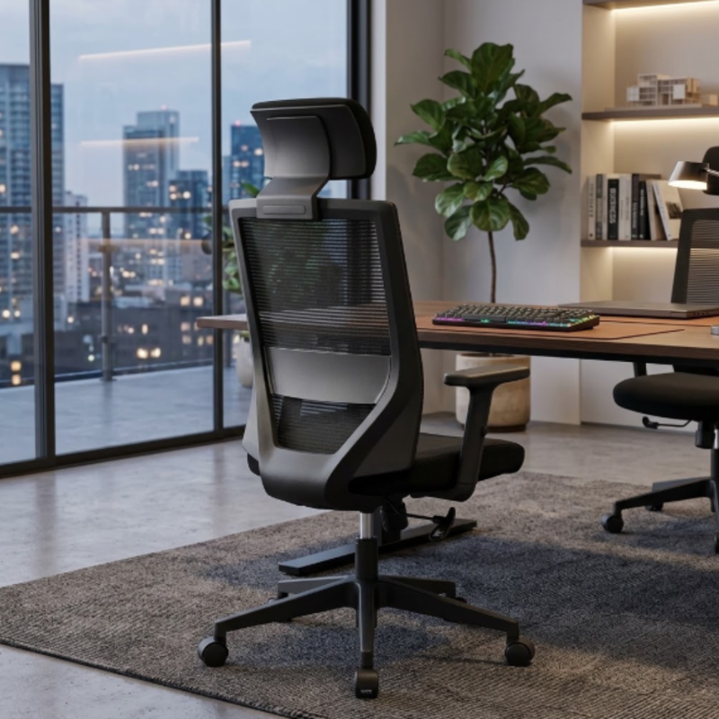 Silla Ejecutiva Vision Black Respaldo Alto