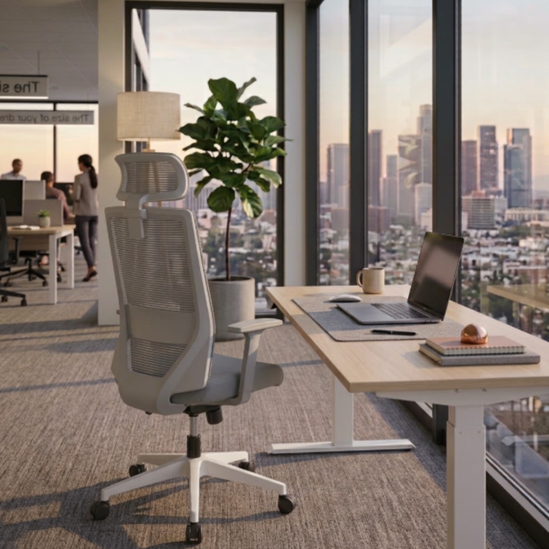 Silla Ejecutiva Vision Gray Respaldo Alto