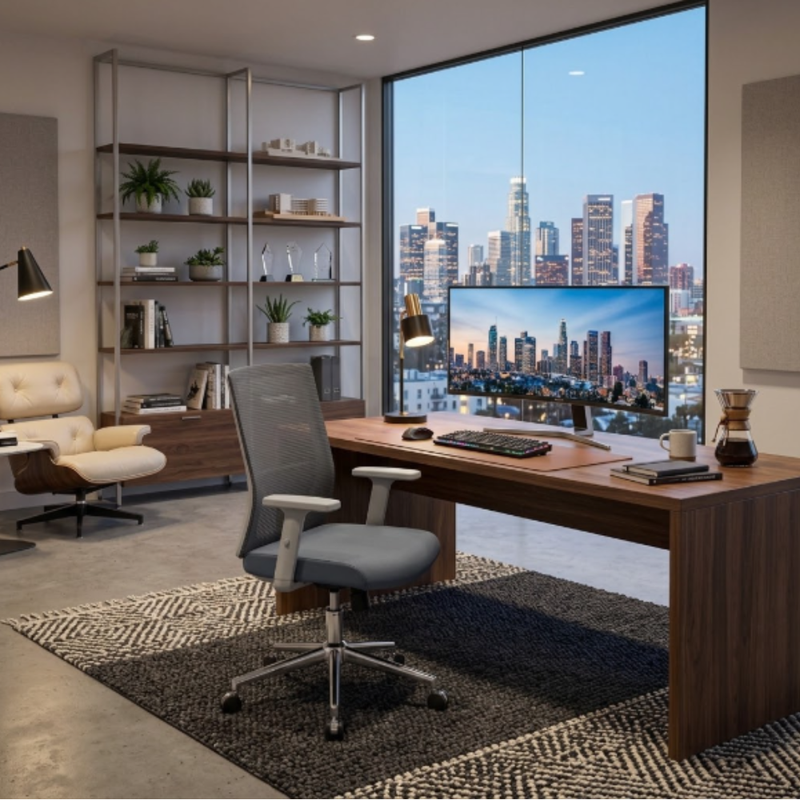 Silla Ejecutiva Vision Gray Respaldo Bajo