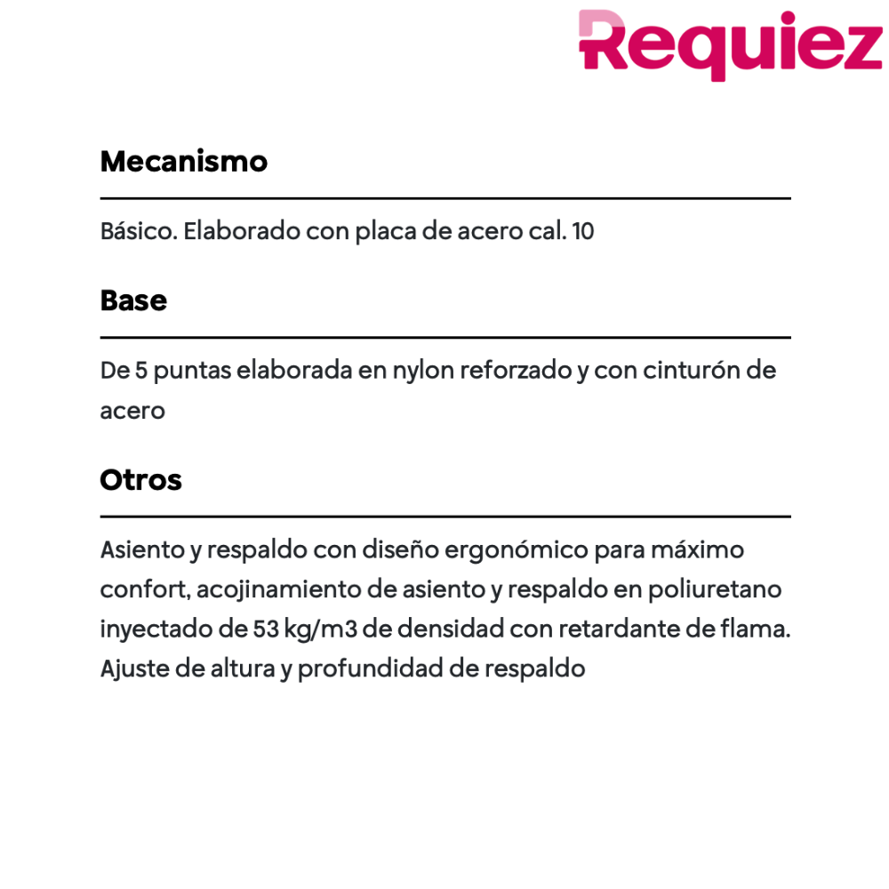 Silla de Trabajo RS-500