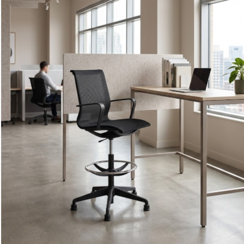 Silla Cajero Bio negro OHE-114negro