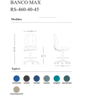 Silla para Cajero Max RS-460-40-45