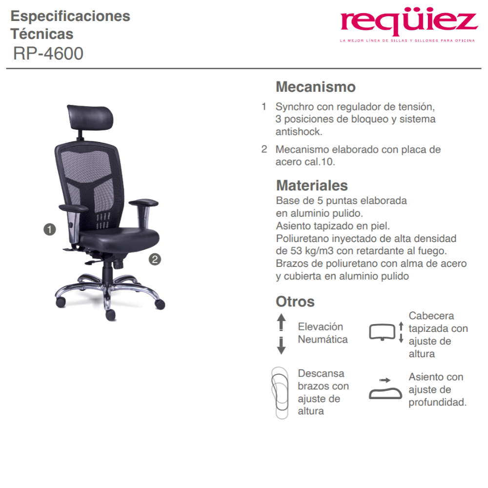 Silla Ejecutiva Mel RP-4500