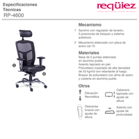 Silla Ejecutiva Mel RP-4500