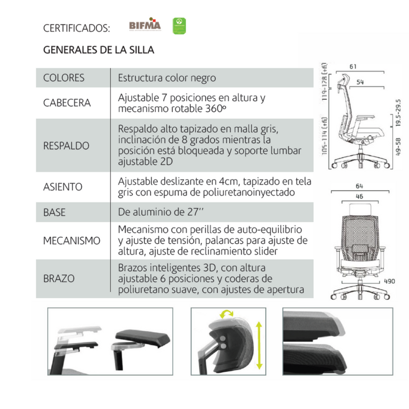 Sillón Sable Cabecera