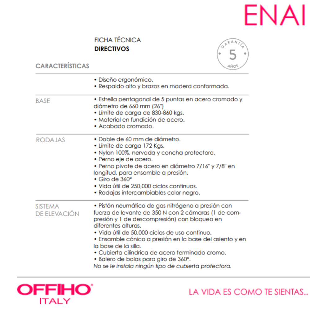 Sillon Directivo Enai