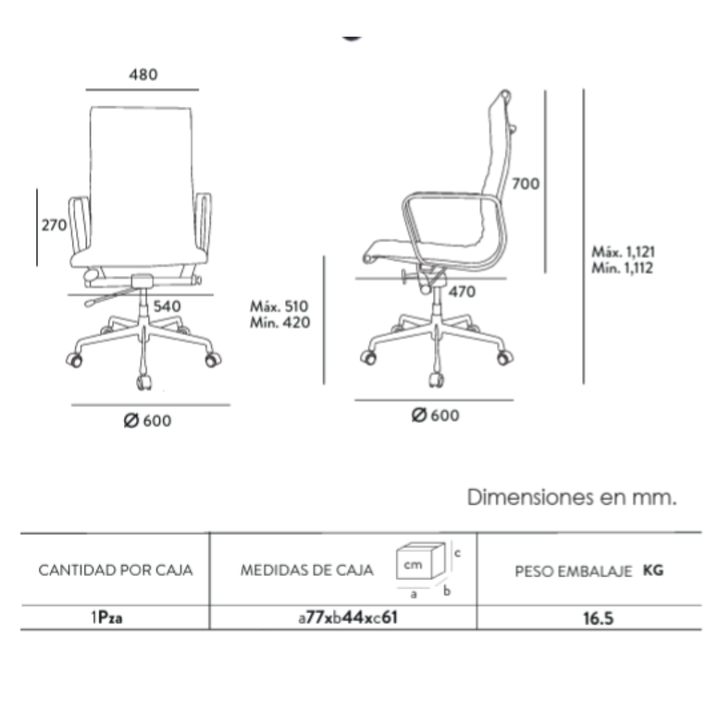 Sillón Ejecutivo Goetz Alto