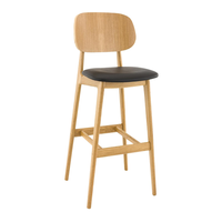 Banco Vigo Slim Madera de Haya Natural o Nogal Asiento Tapizado