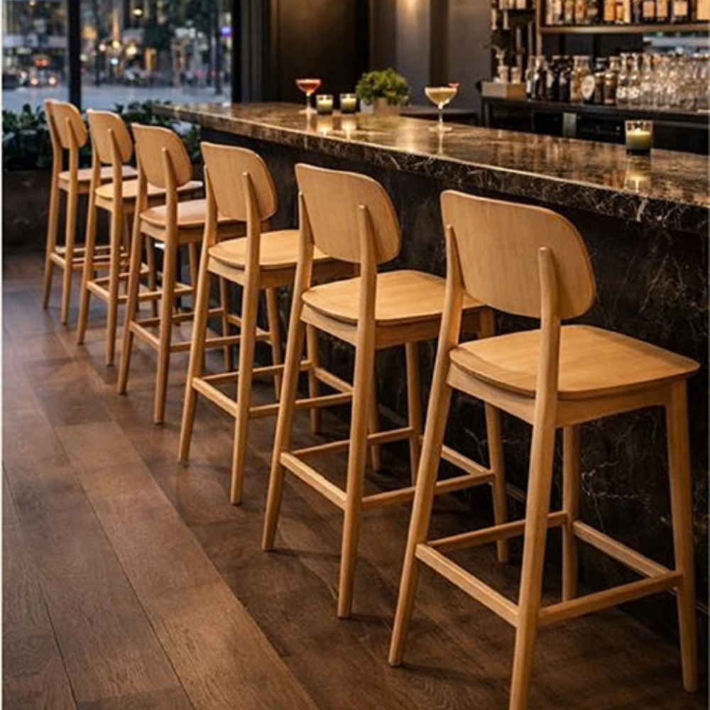 Banco Vigo madera de haya natural o nogal