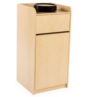 Mueble contenedor para basura para áreas de comida y restaurantes
