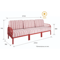 Sillón Laurel 3 plazas