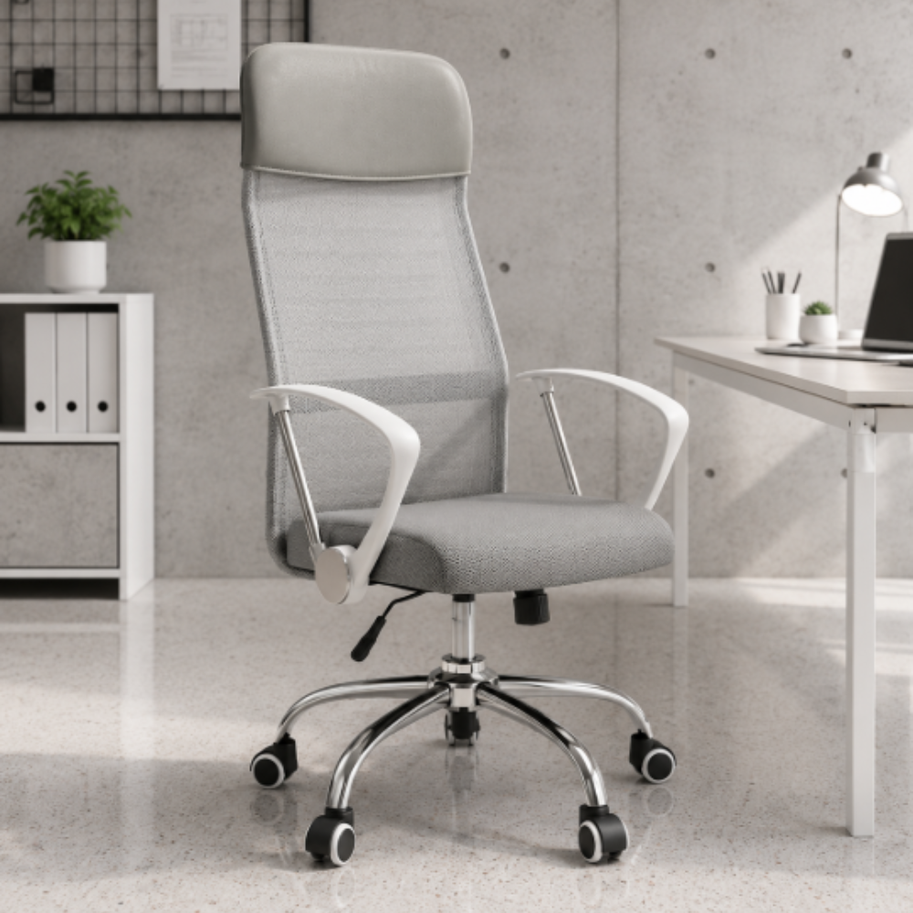 Silla Operativa Econo malla Blanco