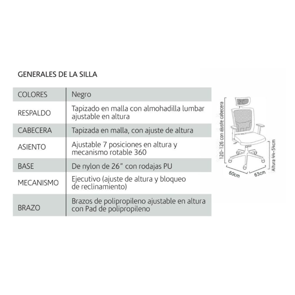 Sillón Delta Cabecera
