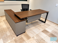 Escritorio Recto Sobre Credenza JA-003