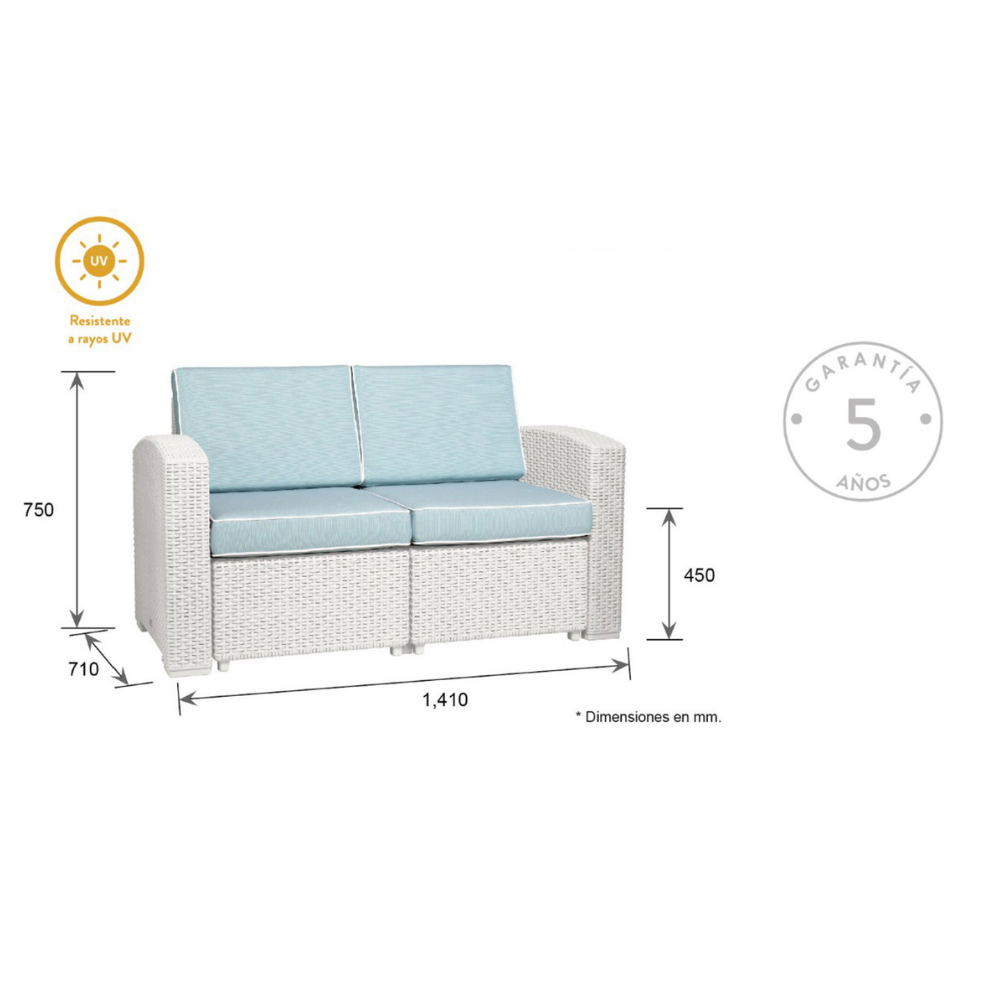 Sillón Magnolia 2 Plazas