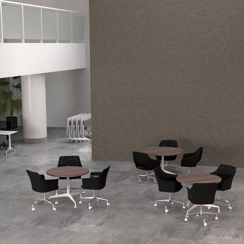 Mesa con base de altura fija Esencia 100X72.5cm