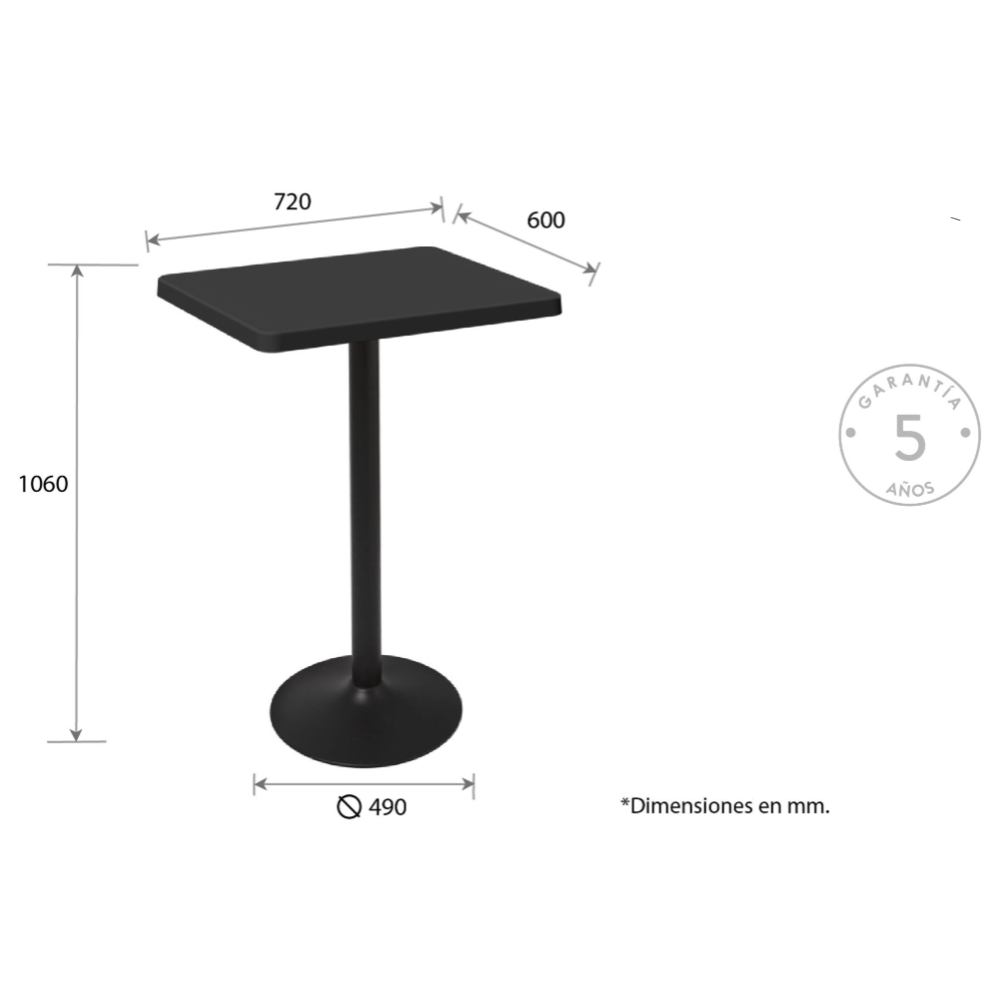 Mesa Oulu 106 cm