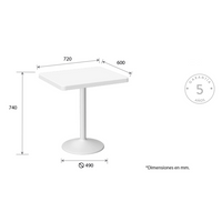 Mesa Oulu 74 cm