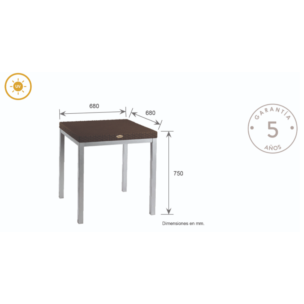 Mesa Russ A para exterior