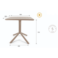 Mesa venice para exterior