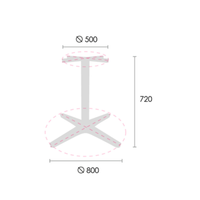 Pedestal cruceta negro o gris