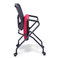 Silla Multifuncional 4 puntos Abatible con rodajas (Mesh negra)
