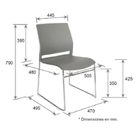 Silla Delta set de 4 piezas