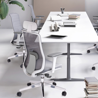 Silla Ejecutiva Crew gris con Cabecera