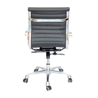 Silla Goetz negro respaldo bajo para mesa de Juntas