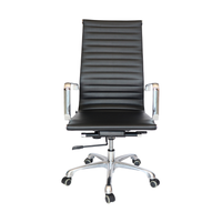 Silla Goetz negro respaldo Alto para mesa de Juntas