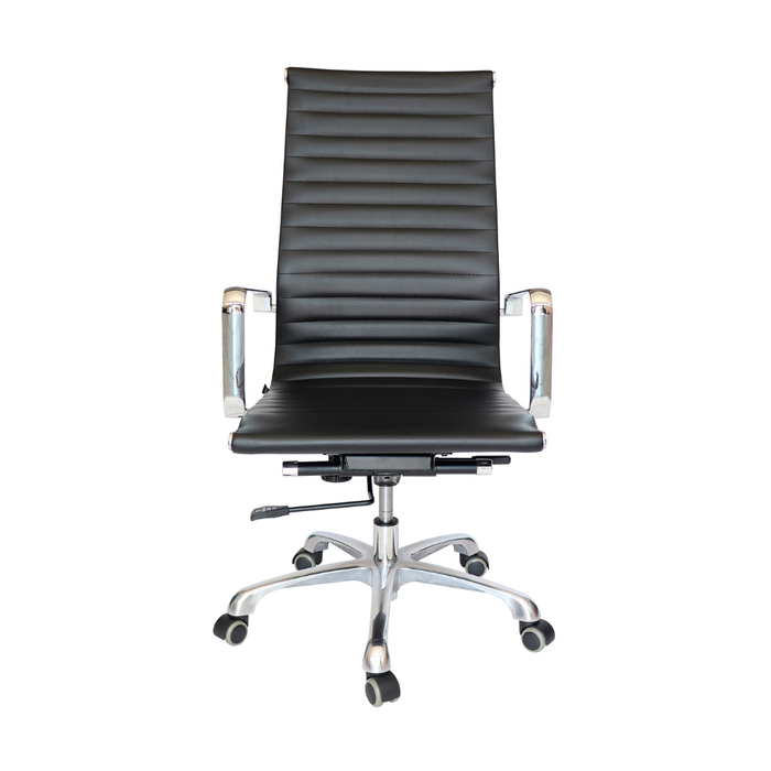 Silla Goetz negro respaldo Alto para mesa de Juntas