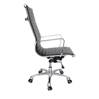 Silla Goetz negro respaldo Alto para mesa de Juntas