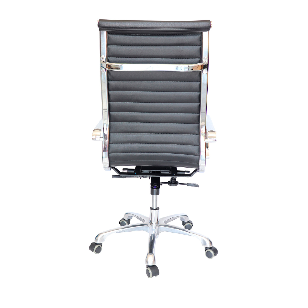 Silla Goetz negro respaldo Alto para mesa de Juntas